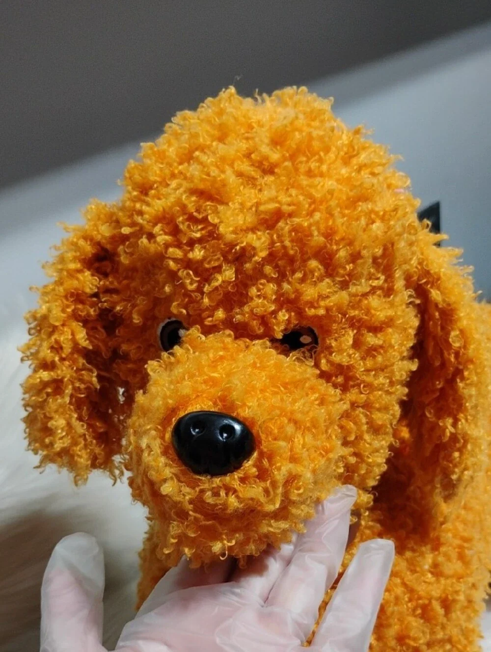 (C-70) Retired Disney Fancy Nancy Large Curly Plush Toy Poodle